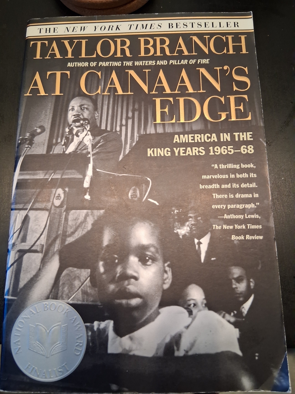 Chronicle Books Black & Gold 'At Canaan's Edge' Taylor Branch Hardcover